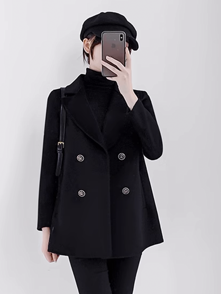カシミヤブレンドショートコート