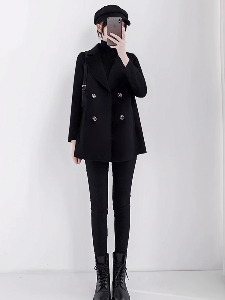 カシミヤブレンドショートコート