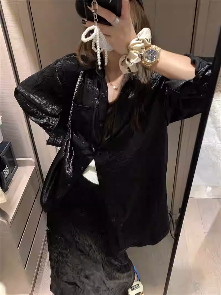 グロッシネスリンクルシャツ