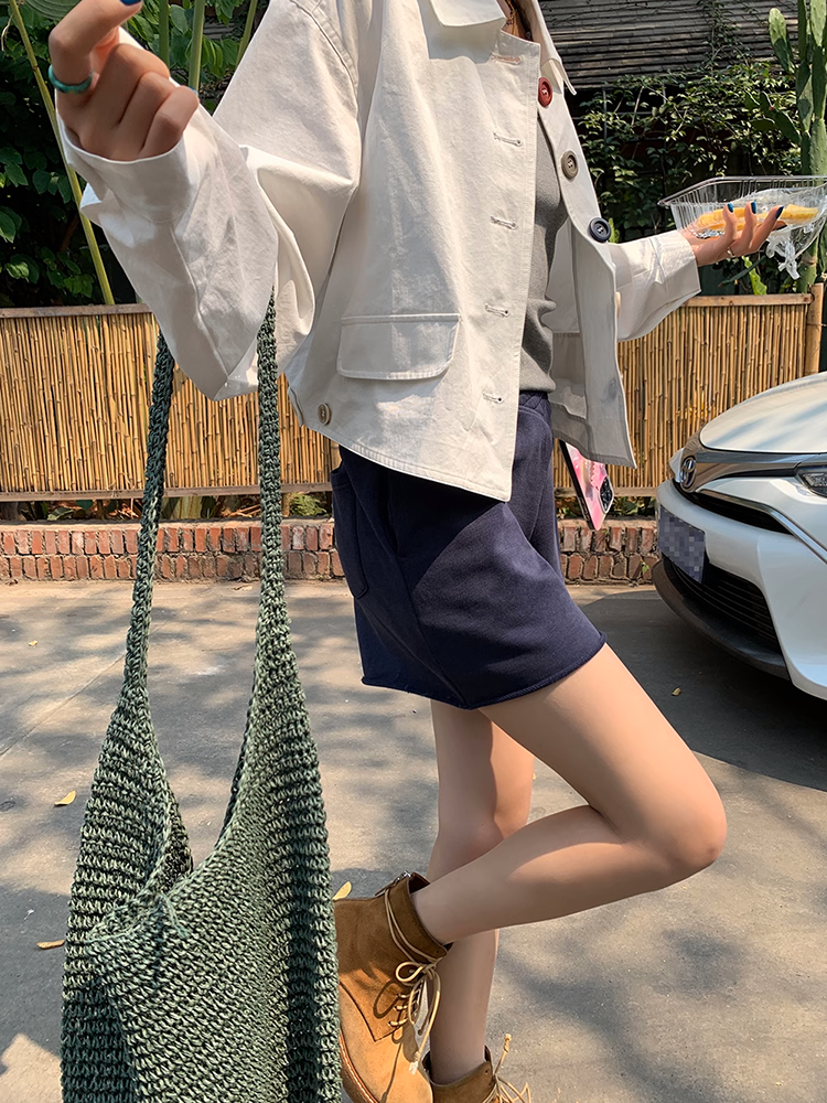イレギュラーカットショートパンツ