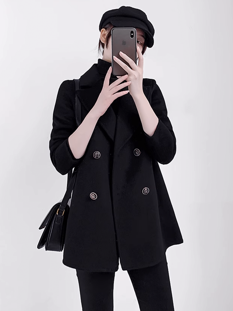 カシミヤブレンドショートコート
