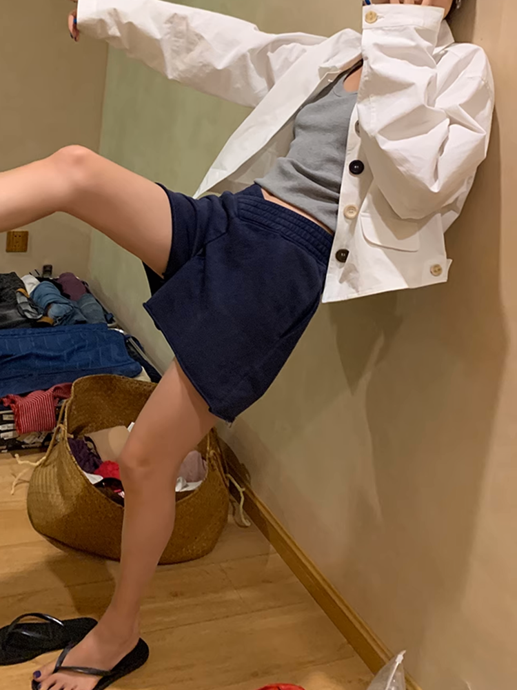 イレギュラーカットショートパンツ