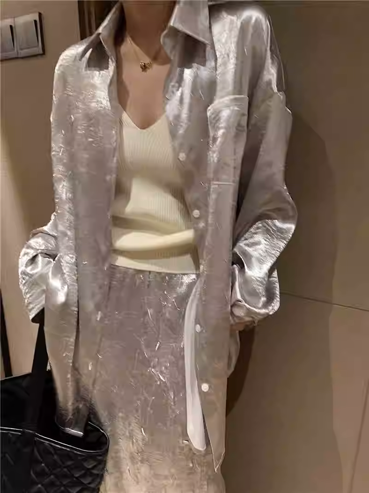 グロッシネスリンクルシャツ