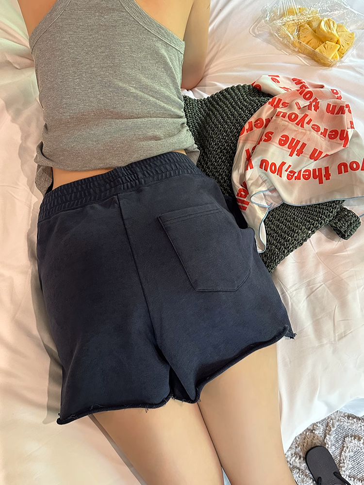 イレギュラーカットショートパンツ