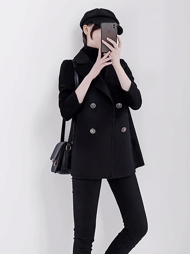 カシミヤブレンドショートコート