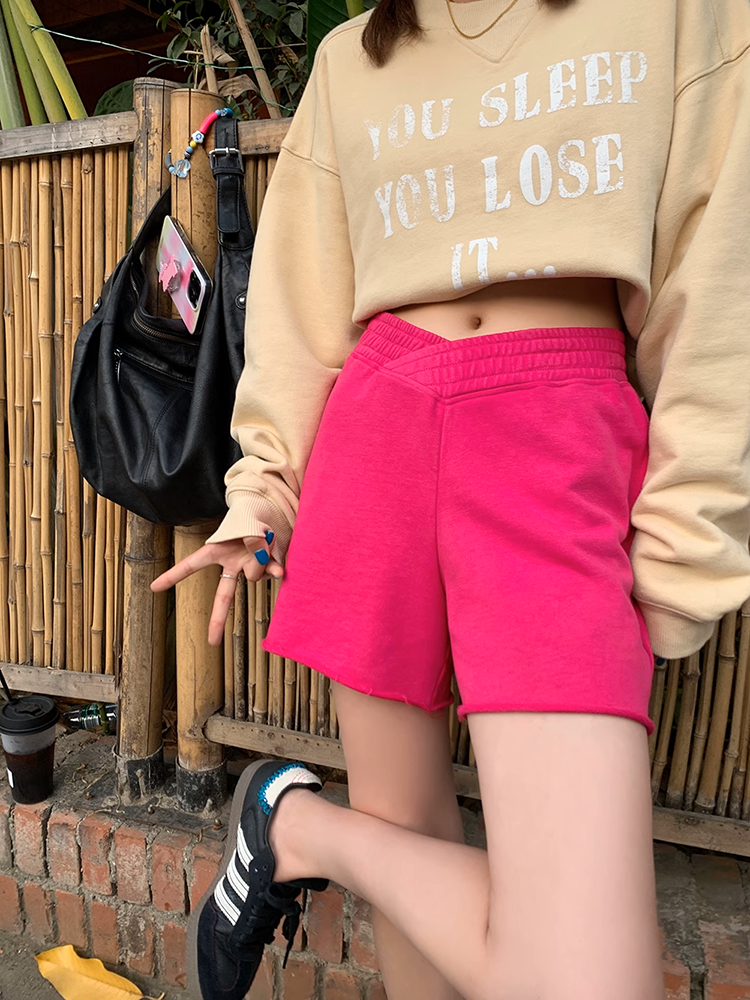 イレギュラーカットショートパンツ