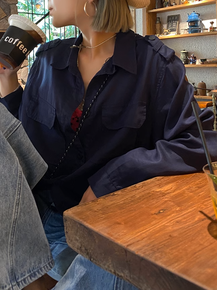 テンセルシャツジャケット