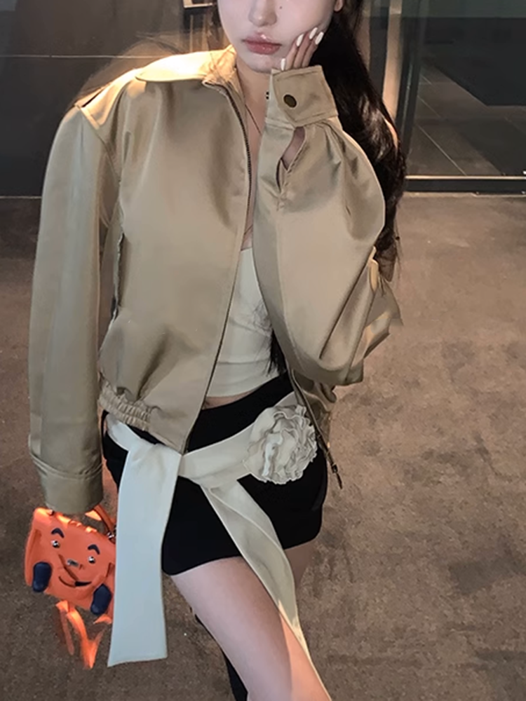 フラワーベルトミニスカート