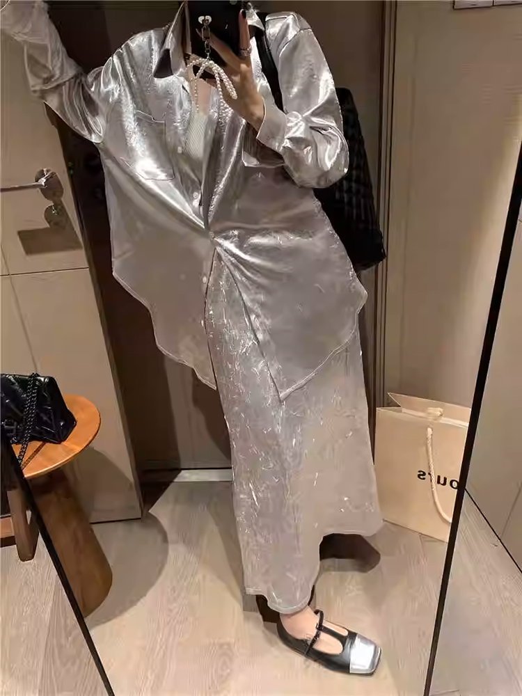 グロッシネスリンクルシャツ