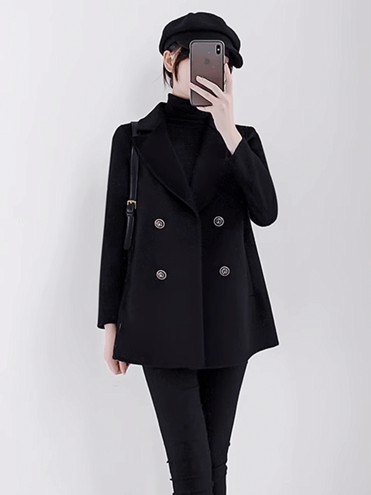 カシミヤブレンドショートコート
