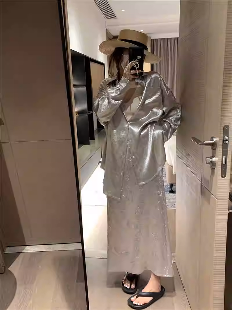 グロッシネスリンクルシャツ