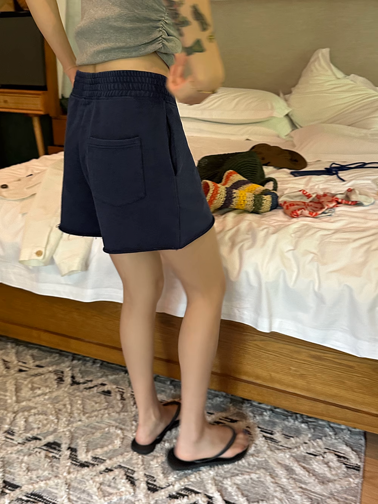 イレギュラーカットショートパンツ