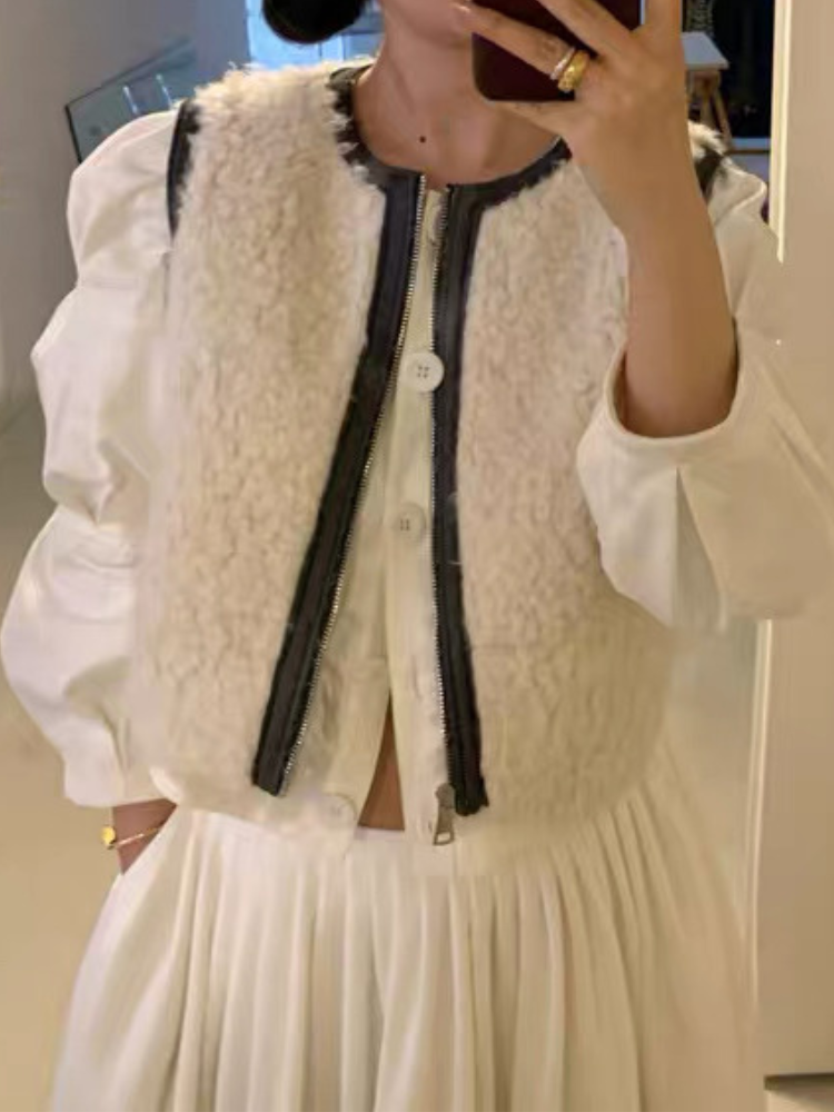 パフスリーブショートシャツジャケット