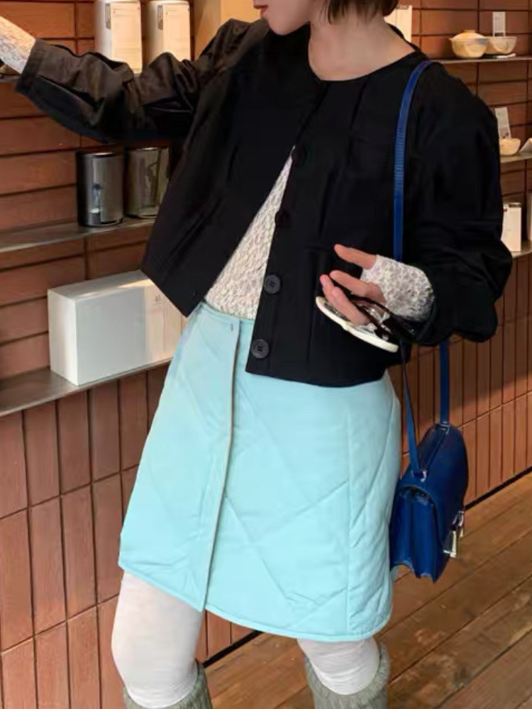 パフスリーブショートシャツジャケット