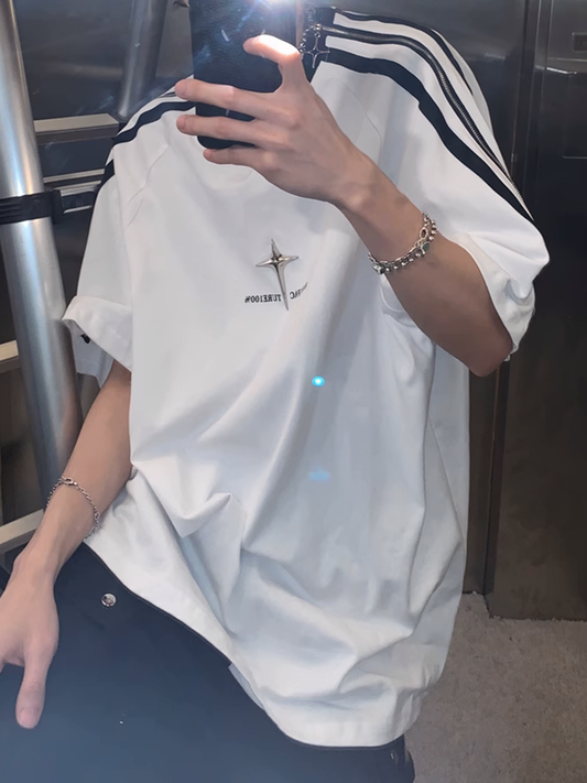 ショルダージップビックTシャツ